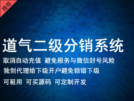 宁德市道气二级分销系统 分销系统租用 微商分销系统 直销系统